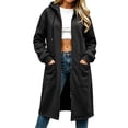 thumbnail image 2 of HappyYEE Midlength Hoodie Jackets for Women, Casual Hooded Drawstring Zipper Sweatshirt Coat, Long Sleeve Loose Outer Tops with Pockets, 2 of 8