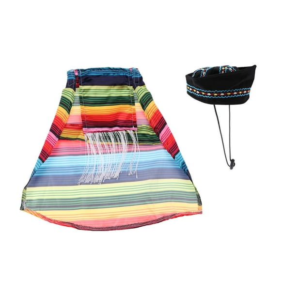 Poncho para perro Yuyangstore Poncho de mexicano L Capa del perro del gato del animal doméstico