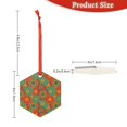 thumbnail image 3 of Hirioo Abstract Pattern for Acrylic Christmas Pendant Hanging Christmas Tree Ornaments, Car, Home, Office Gift Decor-Hexagon, 3 of 7