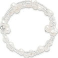 thumbnail image 3 of Fashion 7-8mm White Baroque Fwc Pearl And Glass Beaded Wrap Bracelet Made In China qh5397, 3 of 5