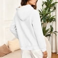 thumbnail image 5 of Ahdbta Women's Hoodies Thick Sherpa Fleece Lined Hooded Sweatshirt Winter Warm Casual Drawstring Pullover Tops with Pocket, 5 of 7
