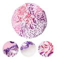 thumbnail image 3 of Unique Bargains Women Waterproof Stripe Shower Cap 1 Pc Purple, 3 of 3