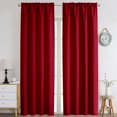thumbnail image 1 of Cortinas Chyhomenyc, 2 paneles, 102 x 244 cm, lino sintético rojo, 1 of 9
