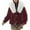 Red, variant on gbyLJF Women's Oversized Lightweight Quilted Jacket Solid Color Full Zipper Coat Winter Padded Jackets