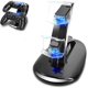 thumbnail image 1 of Cargador de la estación de carga del controlador Ps4, soporte del cargador de la estación de acoplamiento Dualshock con cable USB y LED, para la estación de acoplamiento de la consola de juegos Sony Playstation 4 / Ps4 Slim 4 Pro BANYUO Electrónica, 1 of 6