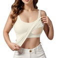 thumbnail image 3 of Women's Tank Top with Built In Bra Padded Shelf Bra Workout Camisole Casual Undershirt, 3 of 7