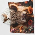 thumbnail image 3 of JUNZAN Waterproof Pet Blanket Dog Blankets, Realistic Flower Cow Pattern Printing Super Soft Warm,Urine Proof Washable Pet Blanket, 3 of 5