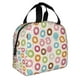 thumbnail image 2 of Easygdp Colorful Donuts Bolsa Térmica Premium - Tela Oxford Impermeable, Gran Capacidad, Bolsillo Frontal, Unisex para Trabajo, Escuela, Actividades al Aire Libre y Picnics, 2 of 8