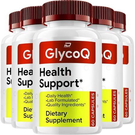 GlycoQ Capsules – Glyco Q Natural Blend Glycogen Support, 5 Pack, 300 Capsules