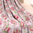 thumbnail image 3 of Strawberry Princess Pattern Blanket,Comfortable Soft Flannel Throw Blanket,All Season,Warm Lightweight Blankets for Sofa Bed Couch Living Room Chair,60"x80", 3 of 4