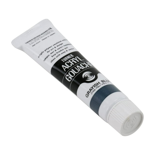Turner Colour Works Acryl Gouache Artist Acrylic Paint - Single 20 ml Tube - Grayish Blue