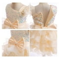 thumbnail image 5 of Otqutp Fashion Sequined Puffy Dress for Girls - Tiered Cake Skirt Gown with Bow Detail, Wedding and Pageant Parties Wear 3-10 Years, 5 of 7