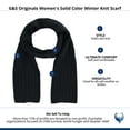 thumbnail image 4 of G&S Originals  Solid Color Winter Knit Scarf (Women), 4 of 4