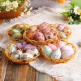 thumbnail image 2 of 6pcs Vintage Style Paper Mache Foam Egg Hanging Ornaments Easter Decoration, 2 of 5