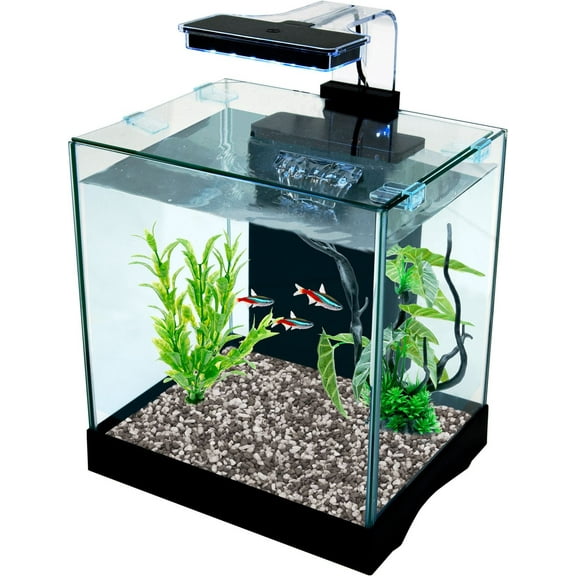 Penn-Plax Cascade Desktop Aquarium Kit - For Smaller Spaces - 3.2 Gallons