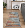 thumbnail image 4 of Unique Loom Paragon Collection Area Rug - Gurney (2' 7" x 12' Runner Multi/Blue), 4 of 12