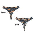 thumbnail image 3 of Balery Reindeer Tangas de Algodón para Mujer con Estampado – Ropa Interior Sexy, Transpirable, G-string-X-Large, 3 of 6