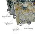 thumbnail image 6 of Leick Home 596445 Vienne Vintage Turkish Medallion Ivory and Navy Area Rug Rectangle 3'9"x 5'9", 6 of 21