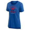 thumbnail image 2 of Women's  Royal Buffalo Bills Vintage Arch Tri-Blend T-Shirt, 2 of 3