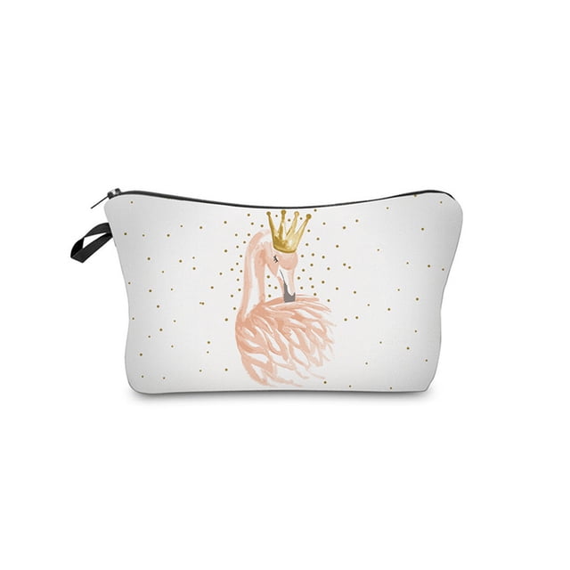 Naiovety Bolsa de cosméticos con impresión, línea de arte multifuncional, bolsa de portátil de gran capacidad, organizador de artículos de Almacenamiento y organización del hogar Naiovety HA060721-00B