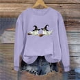 thumbnail image 2 of Wiyuqeen Halloween Ghost Sweatshirts for Women Round Neck Long Sleeve Casaul Loose Pullover Lightweight Gnome Graphic Sweat Shirts, 2 of 6