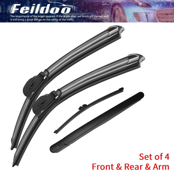 Feildoo 4PCS Windshield Wiper Blades Fit For Ford Escape 2019-2013, Front and rear with arm, Y24L5O2G