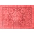 thumbnail image 1 of Ahgly Company Machine Washable Indoor Rectangle Abstract Red Modern Area Rugs, 2' x 4', 1 of 4