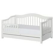 Dream on Me Toddler Day Bed with Storage, White