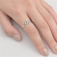 thumbnail image 2 of Star of David Jewish Star Plain Ring Split Shank 925 Sterling Silver Size 6, 2 of 2