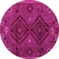 thumbnail image 1 of Ahgly Company Indoor Round Southwestern Purple Country Area Rugs, 6' Round, 1 of 4