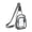 Grey, variant on Clear Travel Shoulder Bag Waterproof Lightweight Transparent Messenger Crossbody Bag, Secure Zipper For Everyday Hands-Free Use