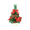 thumbnail image 2 of Wooowa Christmas Mini Tabletop Tree Figurines, Festive Small Decor for Desks & Countertops, 2 of 8