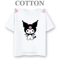 thumbnail image 3 of Camiseta de algodón Kuromi Kawaii Manga Anime japonés Niños Camiseta de verano Ropa para niños Tops Niños Niñas Camiseta Bebé Linda, 3 of 5