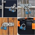 thumbnail image 4 of Candado con código azul de 5 dígitos de 1 pieza, candado con cerradura reiniciable impermeable para interiores y exteriores para gimnasio, trabajo y escuela, puertas, cercas y refugios, 4 of 4