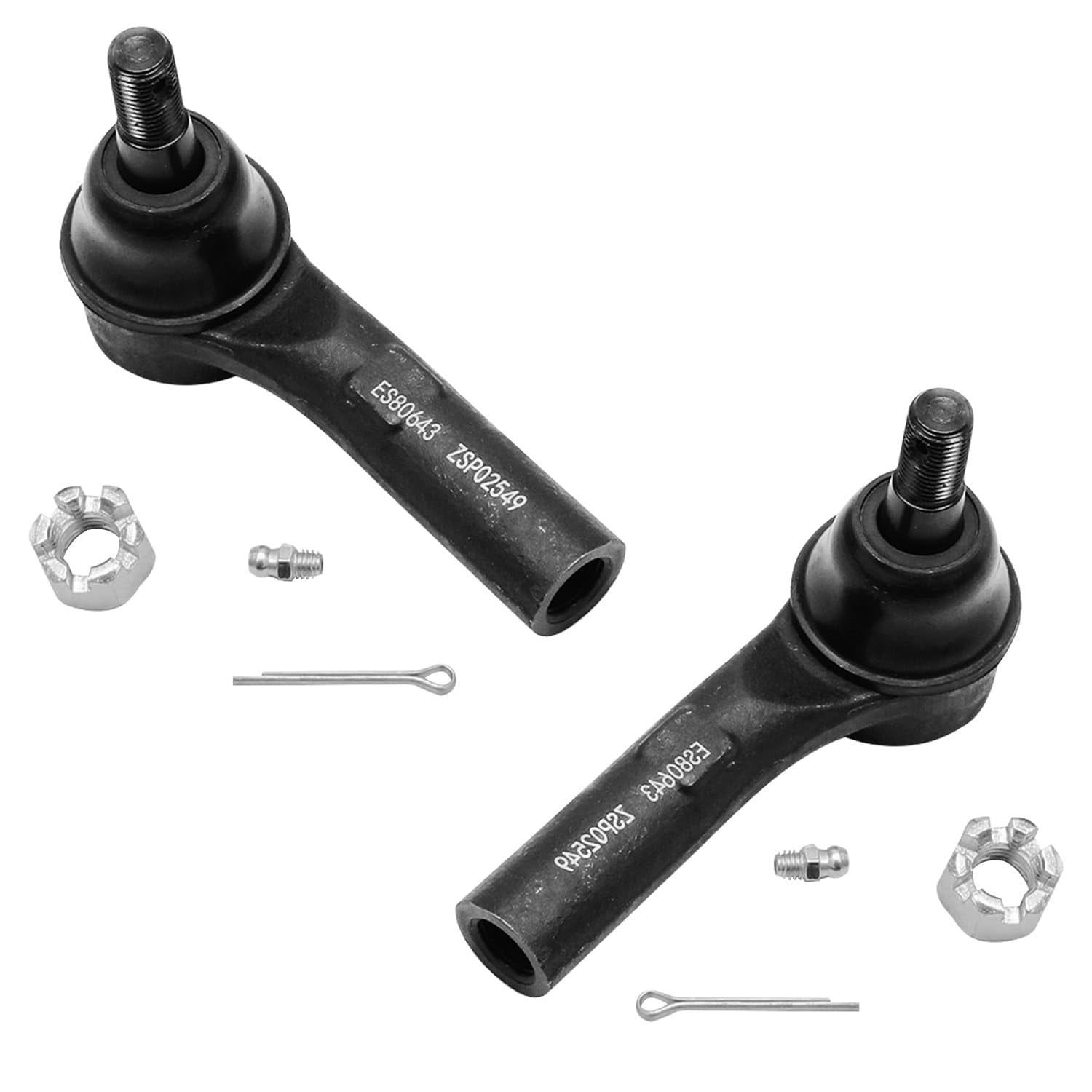 Detroit Axle - Front 12pc Suspension Kit for Jeep Grand Cherokee Commander 2005 2006 2007 2008 2009 2010, Upper Control Arms Lower Ball Joints Sway Bars Tie Rods Boots Replacement