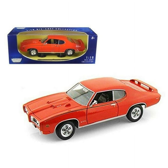 Motormax 73133or 1 by 18 1969 Pontiac GTO Judge Diecast Model Car, Orange