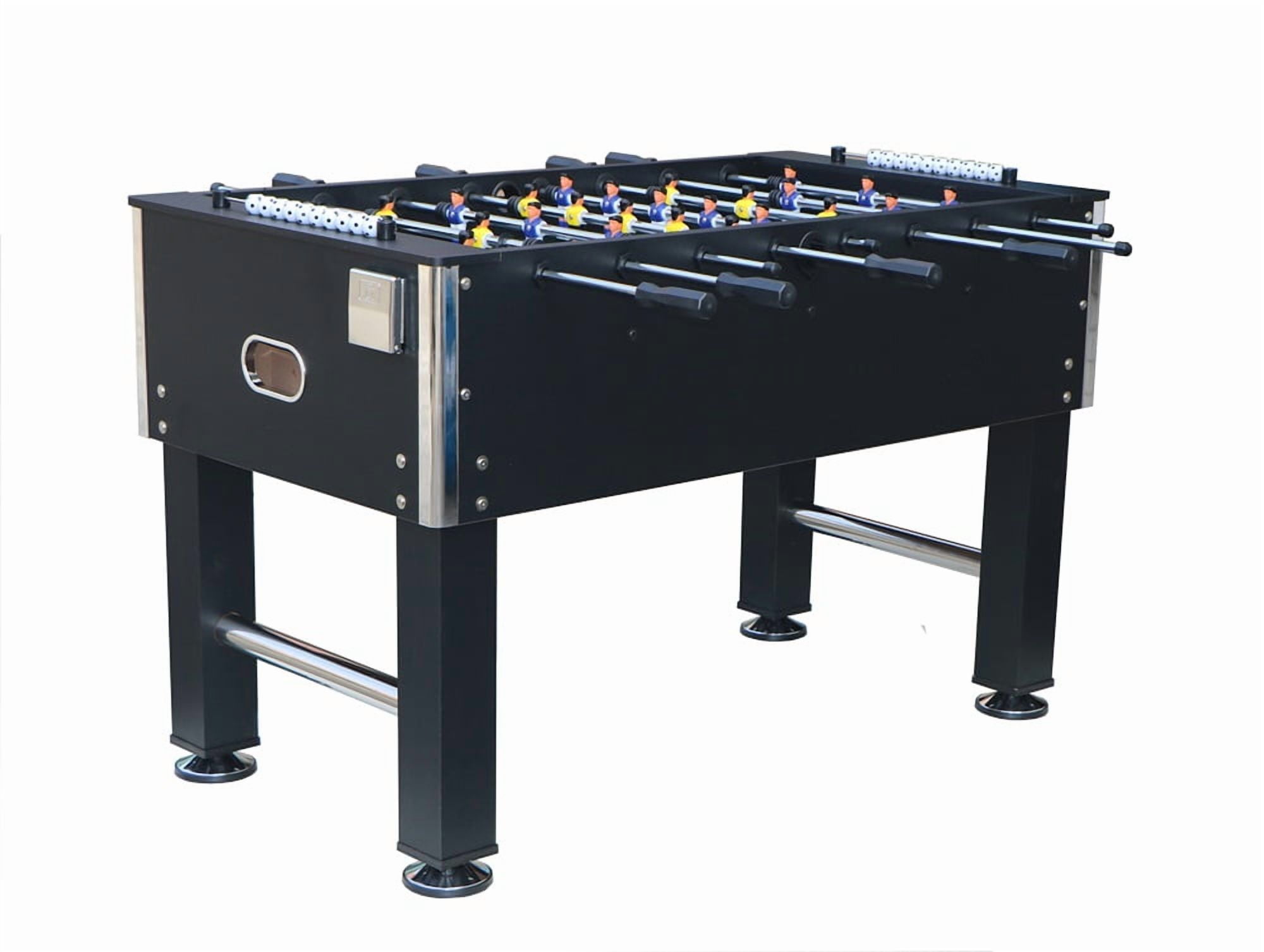 54" Foosball Table for Home - Soccer Football Game Table with Steel Rods & Balls, 54.5" x 29.3" Family Game Table for Kids & Adults, Indoor Sports Entertainment