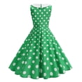 thumbnail image 3 of HBGVBA Casual Midi Dress for Women,Short Sleeve Dresses,Bow Vintage Elegant Floral Print Mid Length Dress, 3 of 4