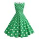 thumbnail image 2 of TaTaai Women's Bow Detail Sleeveless Dress Vintage Floral Print Round Neck Casual A Line Midi Dress Classical Style Soft Comfortable for Spring Summer Daily Gift, 2 of 5