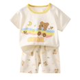 thumbnail image 2 of Hiijoy Newborn Boys Summer Outfits Cartoon Short Sleeve T Shirt Shorts Set, Sizes 3-6M, 2 of 6