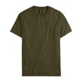 thumbnail image 5 of Hanes Men Beefy-T Heavyweight Cotton Crew T-Shirt, Short Sleeve Military Green Heather, 1-Pack S-3XL, 5 of 5