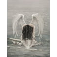 thumbnail image 2 of Babette 12x14 White Modern Wood Framed Museum Art Print Titled - Cold Heart 2, 2 of 4