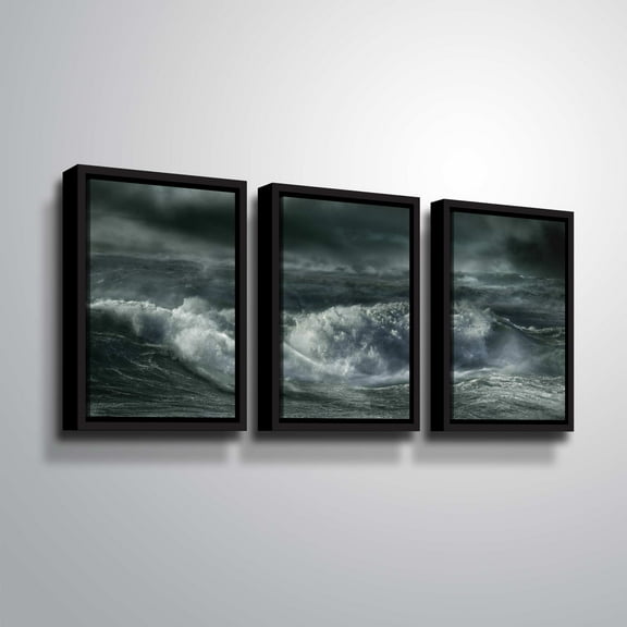 Artwall , 3 Piece Floater Framed Canvas Set by Chris Tuff