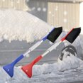 thumbnail image 1 of Fiudx Ofertas Y Liquidación Pala De Nieve Para Coche Con Cepillo De Nieve 2 En 1, Cepillo Para Deshielo, Raspado De Vidrio, Herramienta De Limpieza De Nieve Para Descongelar En Invierno, 1 of 7