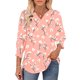 thumbnail image 2 of Xuyuer Women's 3/4 Sleeve Tops Loose Fit Dressy Casual T Shirts for Women Basic Tees Blouses with Smocked Cuffs Casual Womens Tops Trendy Summer Spring Shirts S-2XL Tops 2026, 2 of 7