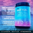 thumbnail image 3 of Fast Fuel - Pre-Workout Formula, Hydration + Endurance, Amino Acids & Natural Caffeine [Coconut Colada, 30 Servings], 3 of 8