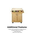 Mainstays Kitchen Island Cart with Drawer, Spice Rack, Towel Bar