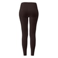 thumbnail image 5 of larppty Workout Leggings Pockets 25'' - High Waisted Gym Womens Yoga Pants Buttery Soft（Coffee， L）, 5 of 6