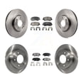 thumbnail image 1 of Transit Auto Front Rear Disc Brake Rotors and Semi-Metallic Pads Kit for Car 2014 Kia Forte SX with 15" Factory Wheels K8F-101250, 1 of 2