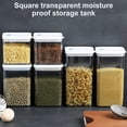thumbnail image 3 of Bewildely Contenedor de almacenamiento de alimentos de 700/1300/1800ML, nevera de cocina de plástico, caja de fideos, tanque de almacenamiento multigrano, Organizadores de utensilios de cocina 700ML Bewildely HA000782-01B, 3 of 6